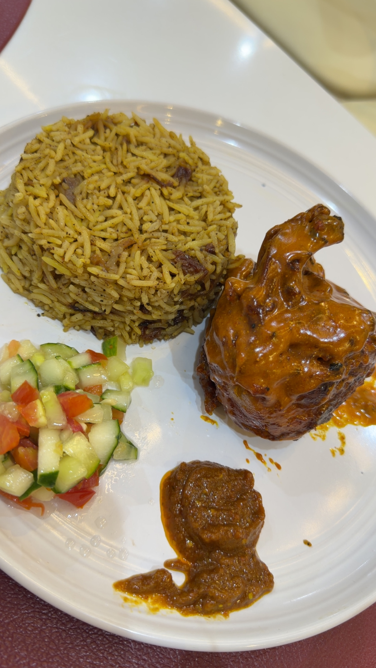 Arabian rice with grilled chicken